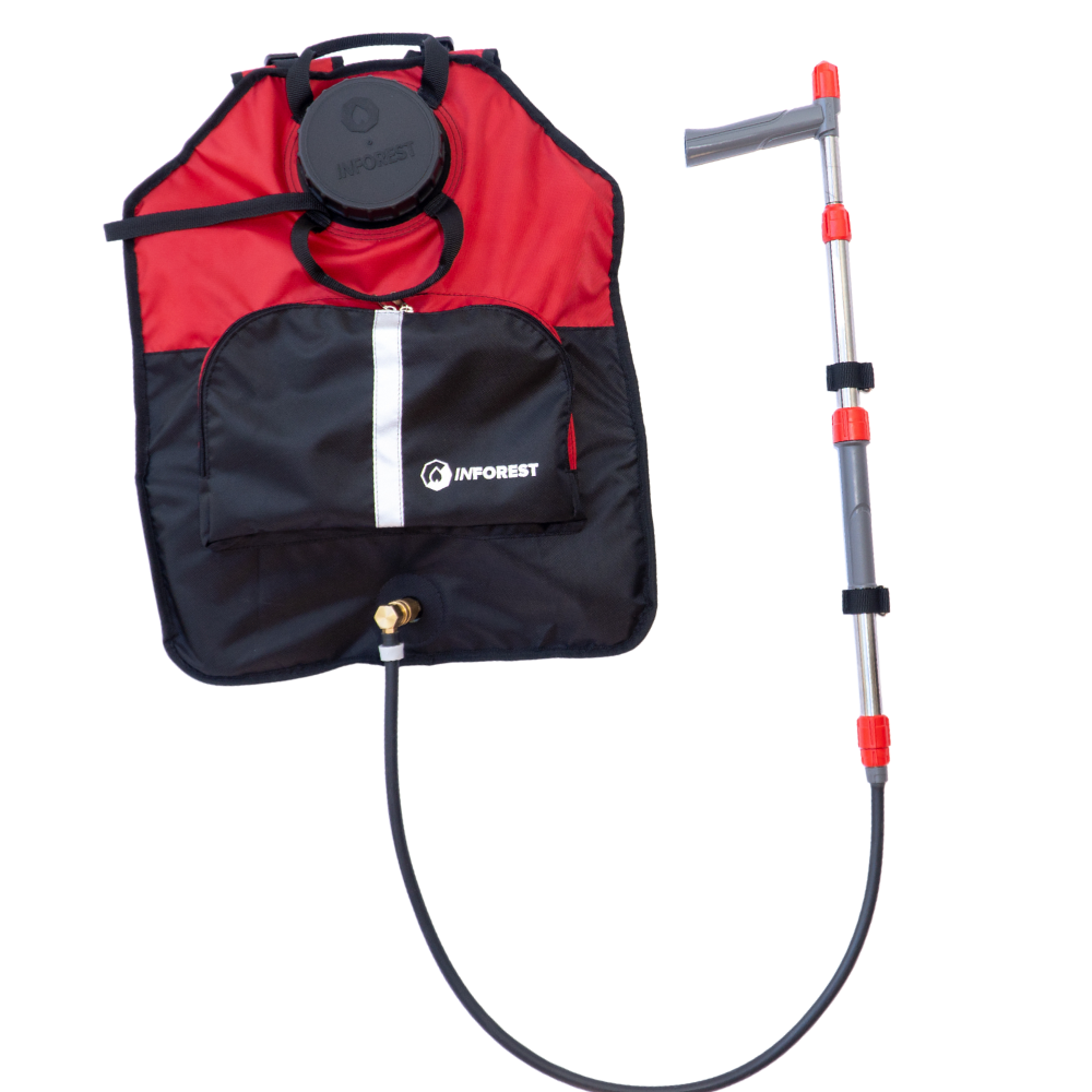 Motxilla d’aigua amb acoblament ràpid de bronze.